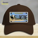 Yellowstone Wyoming Novelty License Plate Hat Cotton / Dark Brown