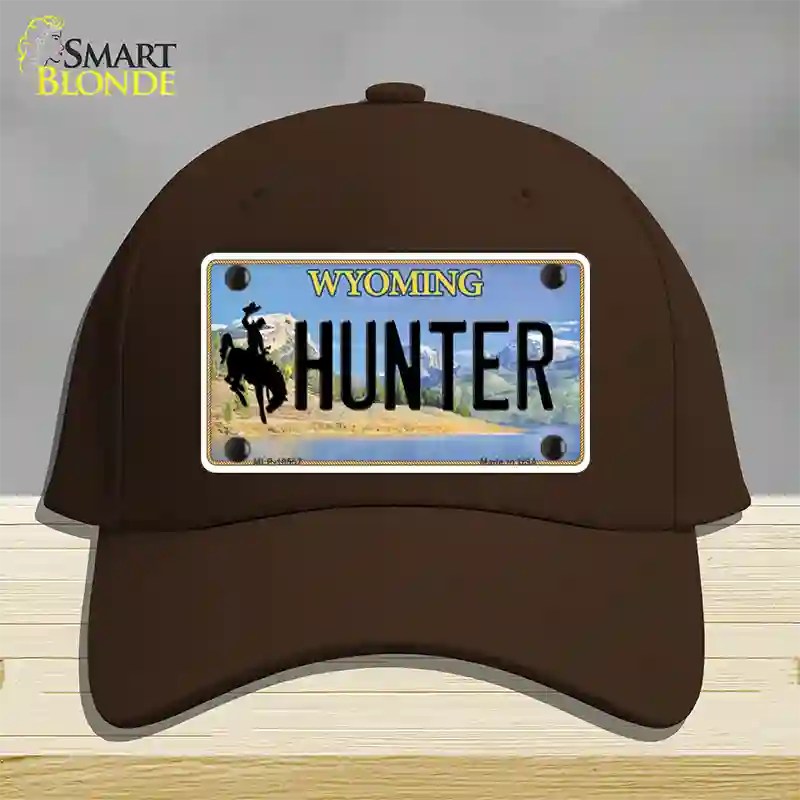 Hunter Wyoming Novelty License Plate Hat Cotton / Dark Brown