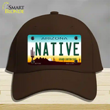 Native Arizona Novelty License Plate Hat Cotton / Dark Brown