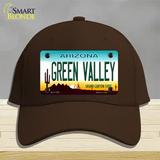 Green Valley Arizona Novelty License Plate Hat Cotton / Dark Brown
