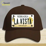 La Vista Nebraska Novelty License Plate Hat Cotton / Dark Brown