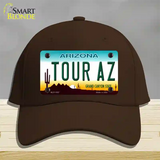 Tour Az Novelty License Plate Hat Cotton / Dark Brown