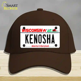 Kenosha Wisconsin Novelty License Plate Hat Cotton / Dark Brown