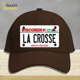 La Crosse Wisconsin Novelty License Plate Hat Cotton / Dark Brown