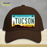 Tucson Arizona Novelty License Plate Hat Cotton / Dark Brown