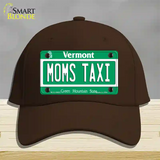 Moms Taxi Vermont Novelty License Plate Hat Cotton / Dark Brown