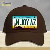 N Joy Arizona Novelty License Plate Hat Cotton / Dark Brown