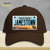 Jamestown North Dakota Novelty License Plate Hat Cotton / Dark Brown