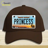 Princess North Dakota Novelty License Plate Hat Cotton / Dark Brown