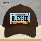 Blessed North Dakota Novelty License Plate Hat Cotton / Dark Brown