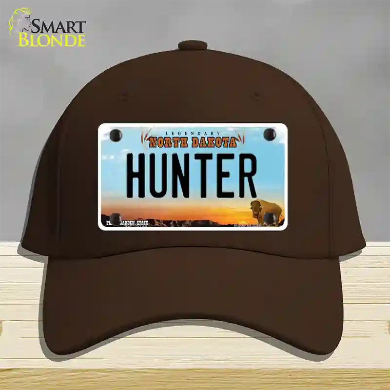 Hunter North Dakota Novelty License Plate Hat Cotton / Dark Brown