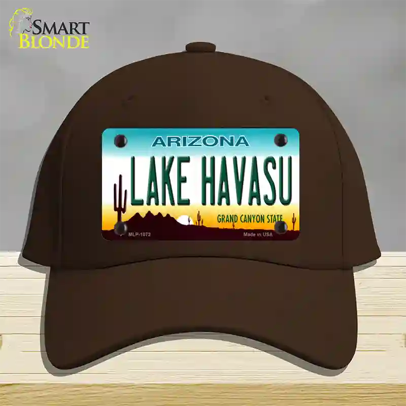 Lake Havasu Arizona Novelty License Plate Hat Cotton / Dark Brown