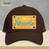 Namaste Novelty License Plate Hat Cotton / Dark Brown