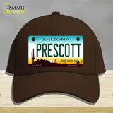 Prescott Arizona Novelty License Plate Hat Cotton / Dark Brown