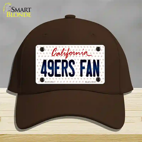 49ERS Fan California Novelty License Plate Hat Cotton / Dark Brown