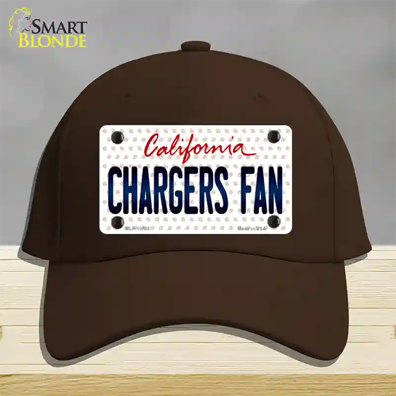 Chargers Fan California Novelty License Plate Hat Cotton / Dark Brown