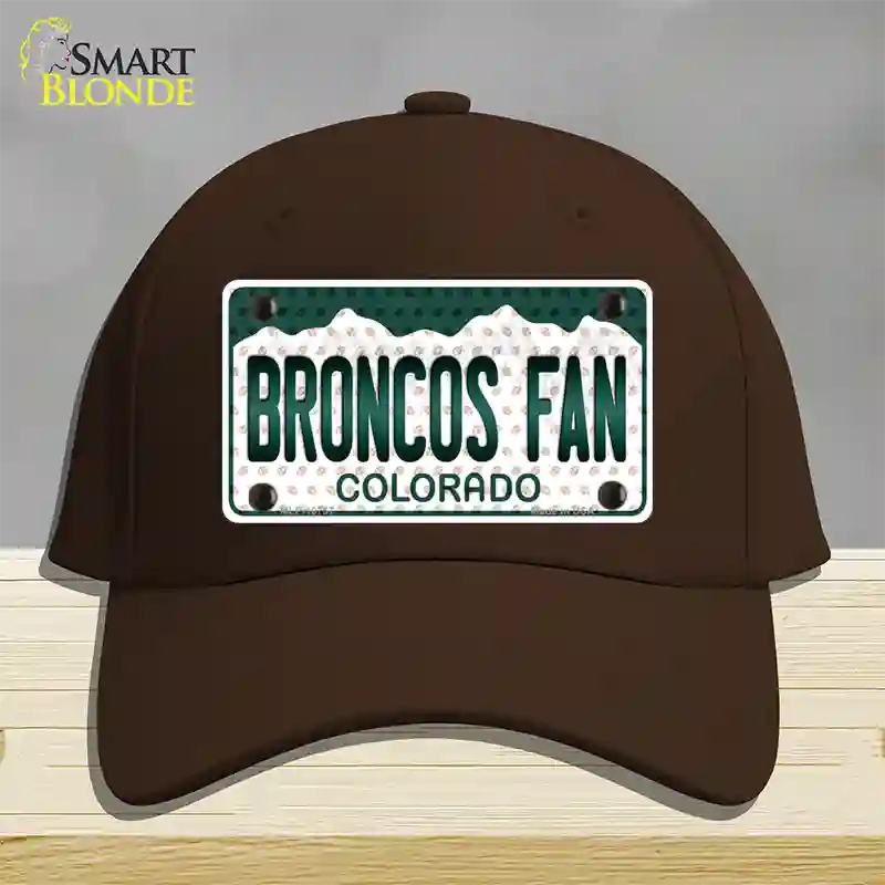 Broncos Fan Colorado Novelty License Plate Hat Cotton / Dark Brown