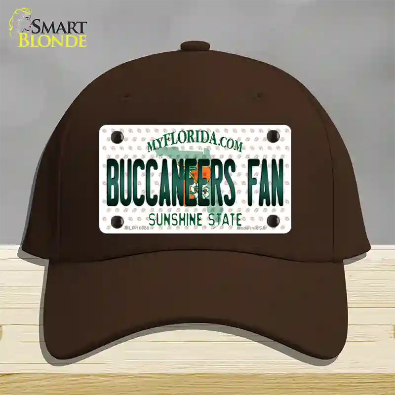 Buccaneers Fan Florida Novelty License Plate Hat Cotton / Dark Brown