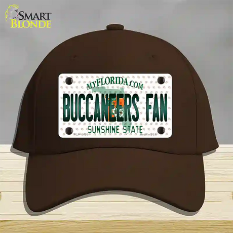 Buccaneers Fan Florida Novelty License Plate Hat Cotton / Dark Brown