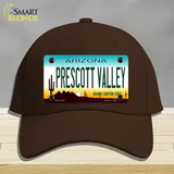 Prescott Valley Arizona Novelty License Plate Hat Cotton / Dark Brown