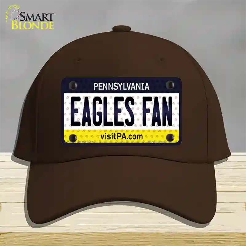 Eagles Fan Pennsylvania Novelty License Plate Hat Cotton / Dark Brown