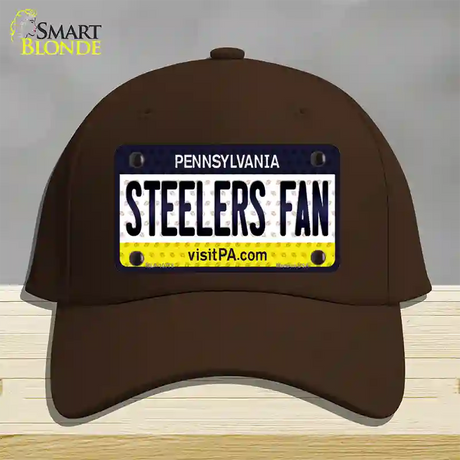 Steelers Fan Pennsylvania Novelty License Plate Hat Cotton / Dark Brown