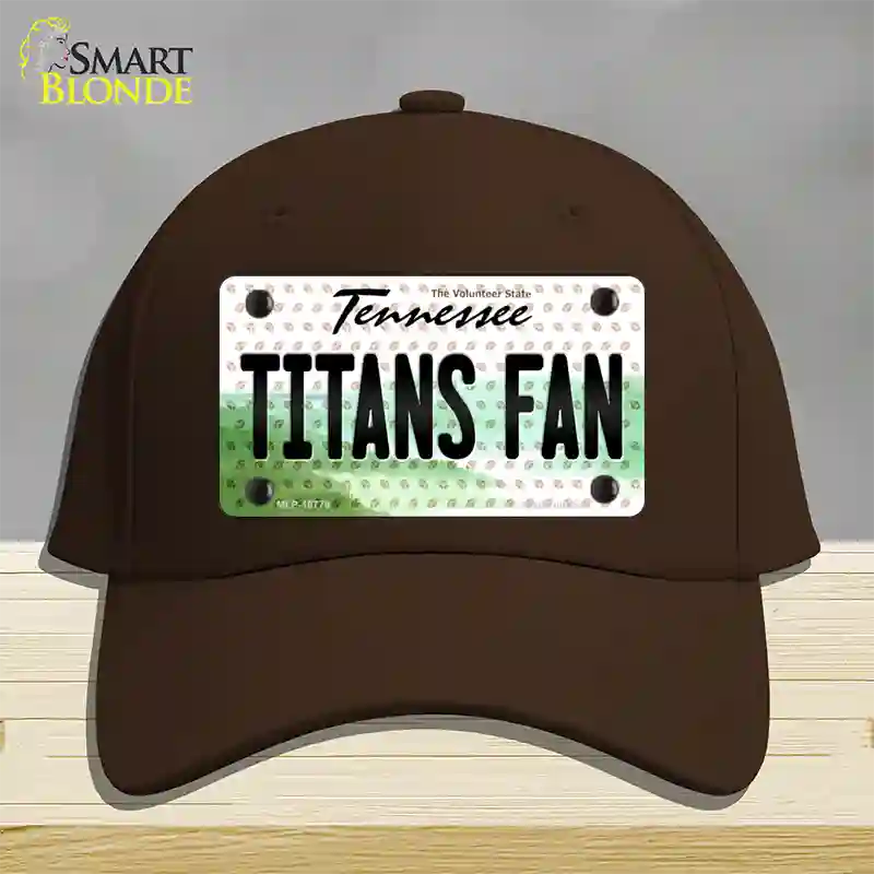 Titans Fan Tennessee Novelty License Plate Hat Cotton / Dark Brown