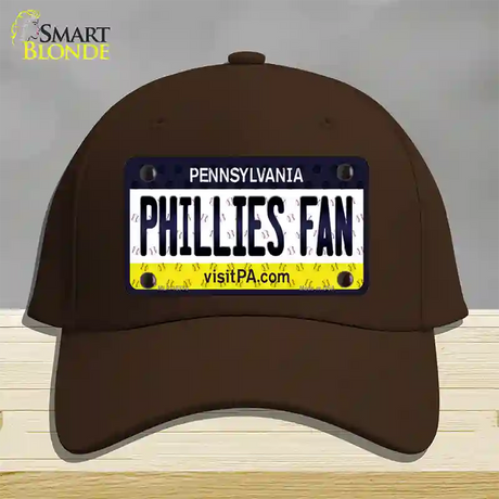 Phillies Fan Pennsylvania Novelty License Plate Hat Cotton / Dark Brown