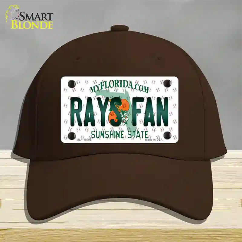 Rays Fan Florida Novelty License Plate Hat Cotton / Dark Brown