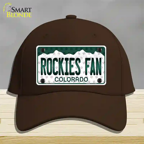 Rockies Fan Colorado Novelty License Plate Hat Cotton / Dark Brown