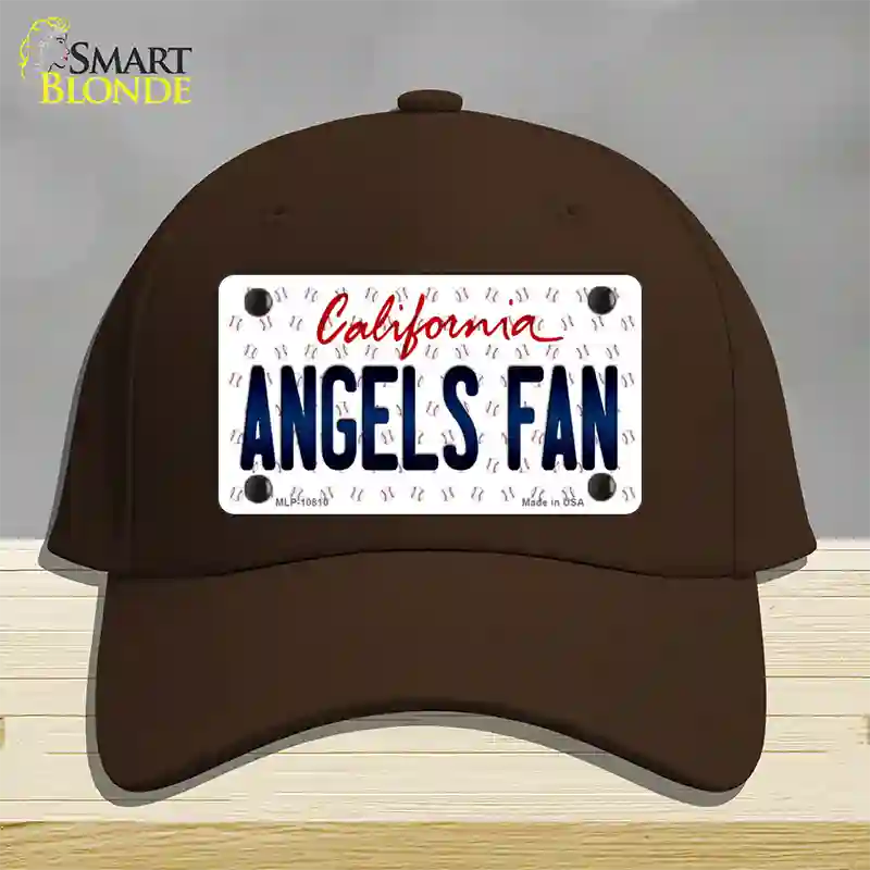 Angels Fan California Novelty License Plate Hat Cotton / Dark Brown