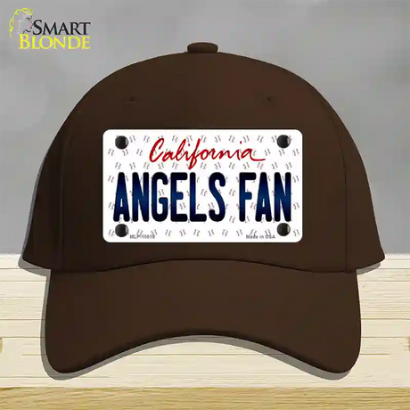 Angels Fan California Novelty License Plate Hat Cotton / Dark Brown