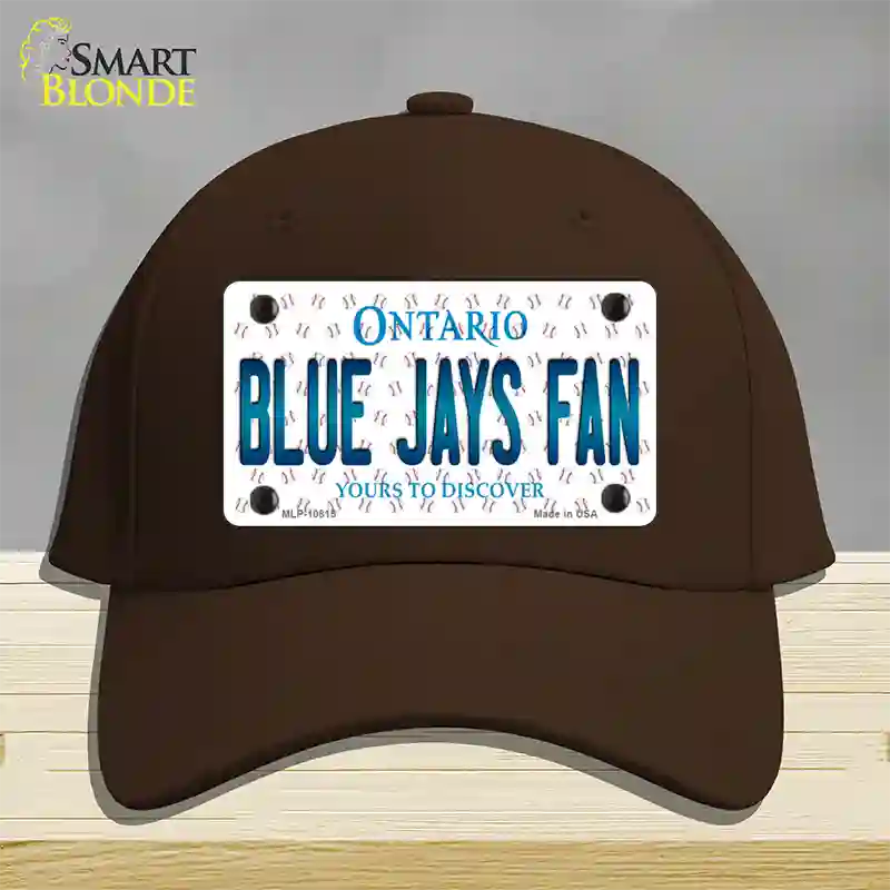 Blue Jays Fan Ontario Novelty License Plate Hat Cotton / Dark Brown