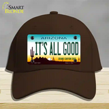 Its All Good Arizona Novelty License Plate Hat Cotton / Dark Brown