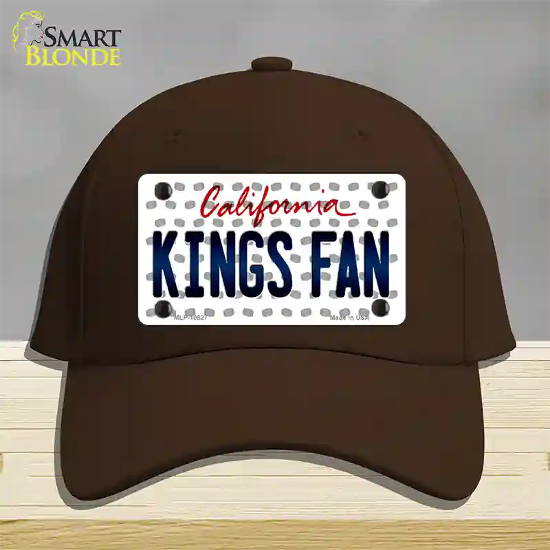 Kings Fan California Novelty License Plate Hat Cotton / Dark Brown