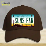 Suns Fan Arizona Novelty License Plate Hat Cotton / Dark Brown