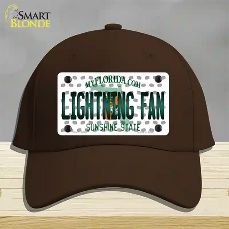 Lightning Fan Florida Novelty License Plate Hat Cotton / Dark Brown