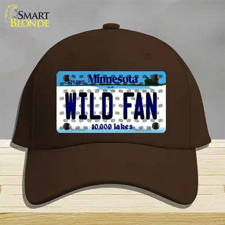 Wild Fan Minnesota Novelty License Plate Hat Cotton / Dark Brown