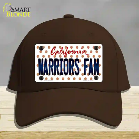 Warriors Fan California Novelty License Plate Hat Cotton / Dark Brown