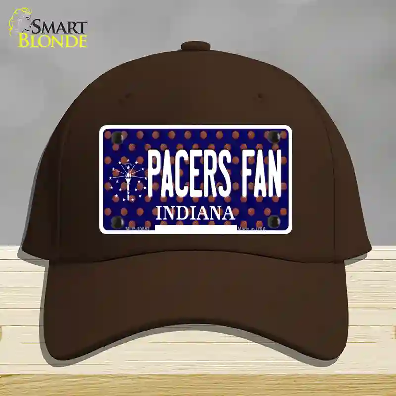 Pacers Fan Indiana Novelty License Plate Hat Cotton / Dark Brown