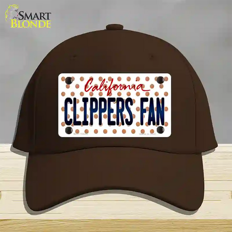 Clippers Fan California Novelty License Plate Hat Cotton / Dark Brown