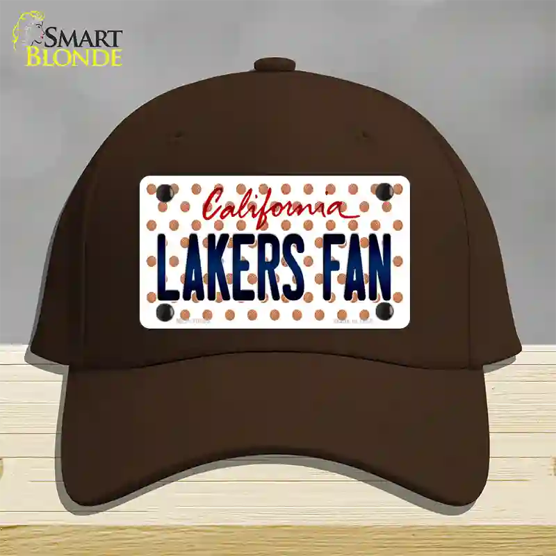 Lakers Fan California Novelty License Plate Hat Cotton / Dark Brown