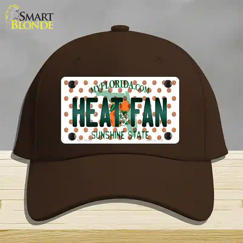 Heat Fan Florida Novelty License Plate Hat Cotton / Dark Brown