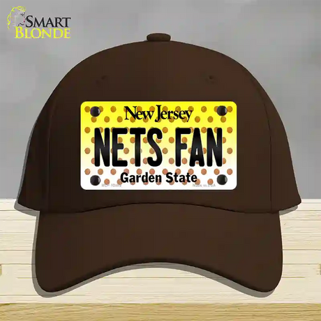 Nets Fan New Jersey Novelty License Plate Hat Cotton / Dark Brown