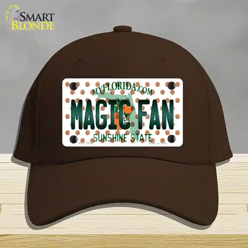 Magic Fan Florida Novelty License Plate Hat Cotton / Dark Brown