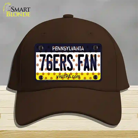 76ers Fan Pennsylvania Novelty License Plate Hat Cotton / Dark Brown