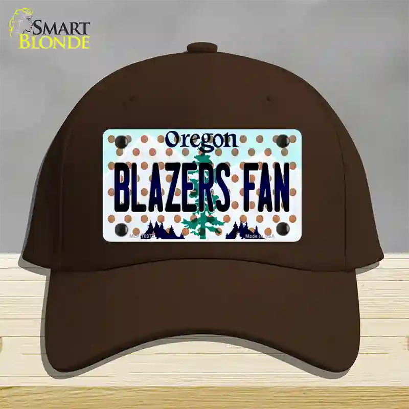 Blazers Fan Oregon Novelty License Plate Hat Cotton / Dark Brown