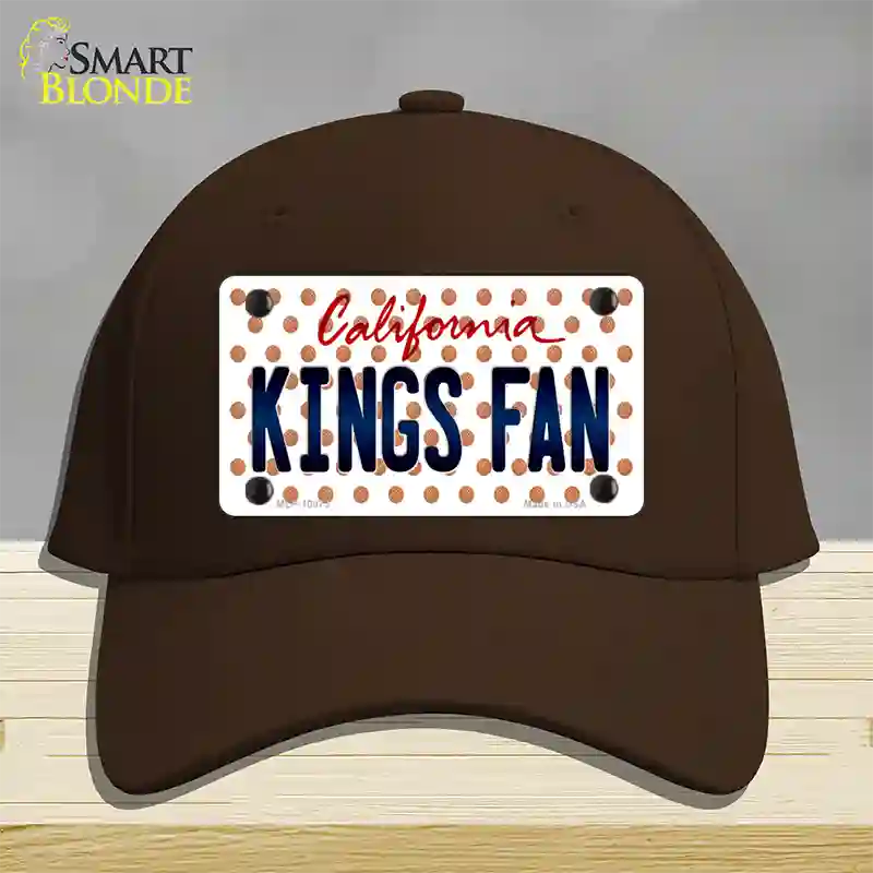 California Kings Fan Novelty License Plate Hat Cotton / Dark Brown