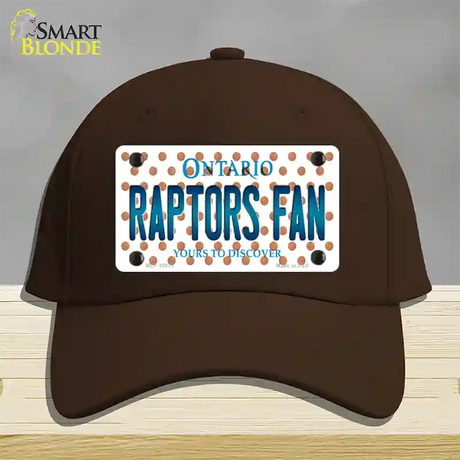 Raptors Fan Ontanio Novelty License Plate Hat Cotton / Dark Brown