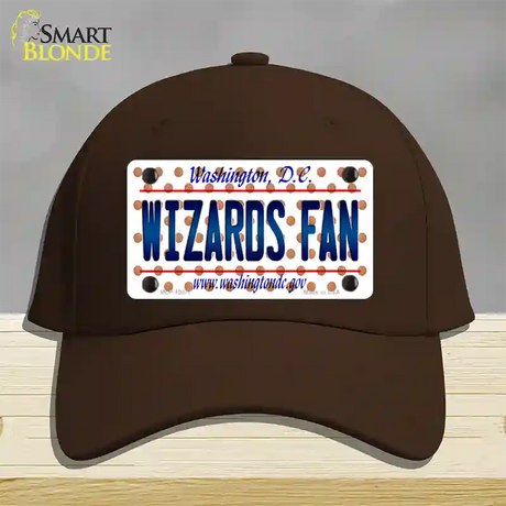 Wizards Fan Washington DC Novelty License Plate Hat Cotton / Dark Brown